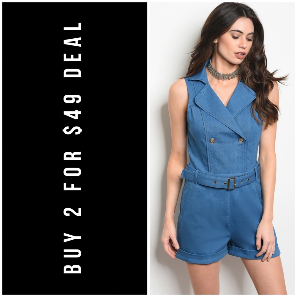 BLUE JEANS ROMPER